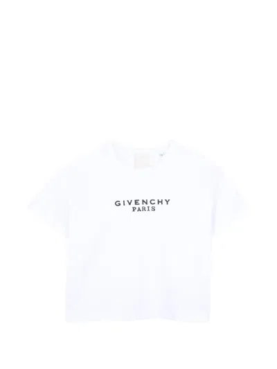 Givenchy Kids' Logo-print Cotton T-shirt In White