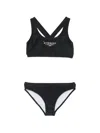 Givenchy Logo-print Crossover-strap Bikini In Black