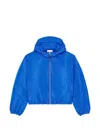 Givenchy Logo-print Hooded Jacket In Blue