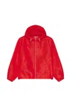 Givenchy Logo-print Hooded Jacket In Red