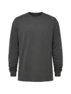 Givenchy Logo-print Long-sleeve T-shirt In Gray