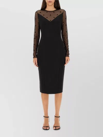Givenchy Logo-print Midi Dress In Black