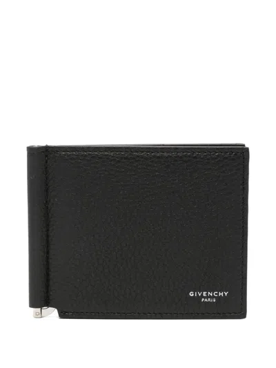 Givenchy Logo-print Money-clip Wallet In Black
