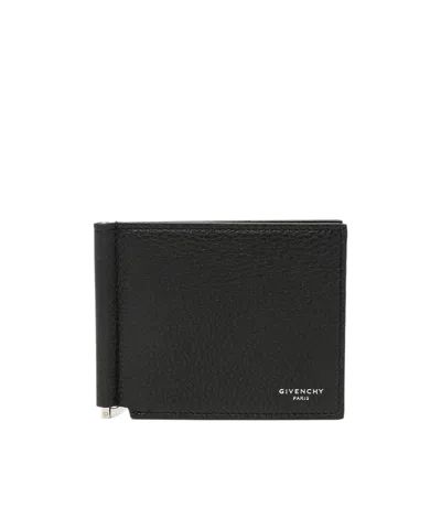 Givenchy Logo-print Money-clip Wallet In Black