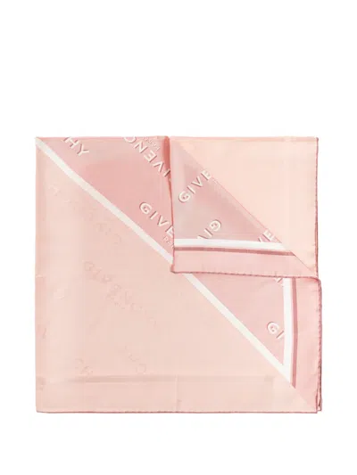 Givenchy Logo-print Scarf In Pink