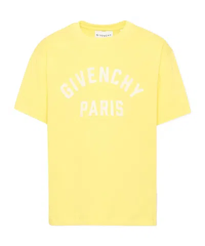 Givenchy Logo-print Short-sleeve T-shirt In Yellow