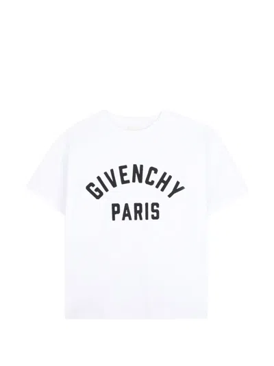 Givenchy Kids' Logo-print Short-sleeved T-shirt In White