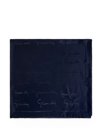 GIVENCHY LOGO-PRINT SILK SCARF