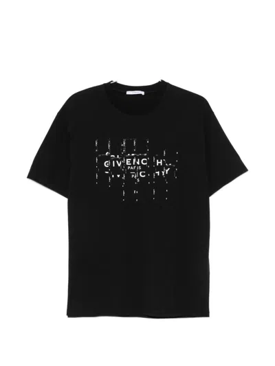 Givenchy Photographic Negative Logo Regular Fit Graphic T-shirt In Black