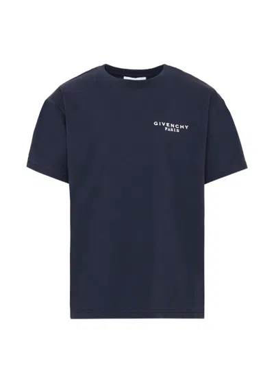 Givenchy Kids' Logo-print T-shirt In Blue
