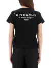 Givenchy Cotton Logo Print Regular Fit T-shirt In Black