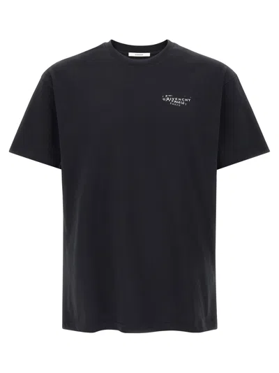 Givenchy Logo-stamp Cotton T-shirt In Black