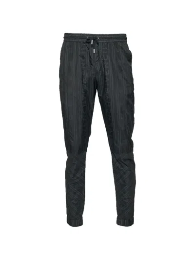Pre-owned Givenchy Logo-striped Track Pants In Black