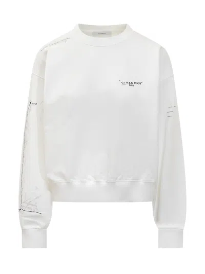 Givenchy Logotech Cotton Knit T-shirt In White