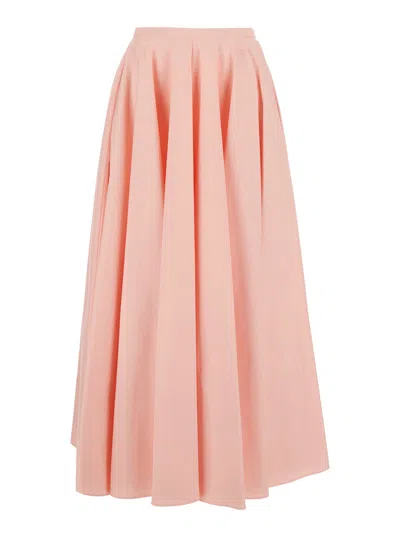 Givenchy Long A-line Skirt In White