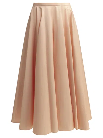 Givenchy Long A-line Skirt Skirts Pink In Orange
