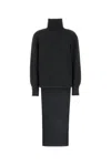 Givenchy Long Back High Neck Sweater In Black
