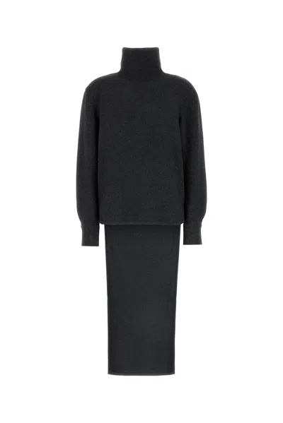 Givenchy Long Back High Neck Sweater In Black