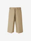 Givenchy Long Chino Bermudas In Neutral