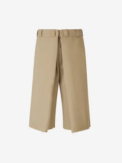 Givenchy Long Chino Bermudas In Neutral