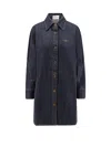 Givenchy Long Denim Shirt In Black
