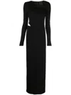 Givenchy One Shoulder Long Sleeve Dress With Slit