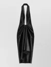 Givenchy Long Dress Draped Neck Open Back In Black