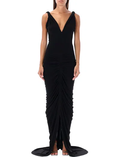 Givenchy Long Dress Gown In Black