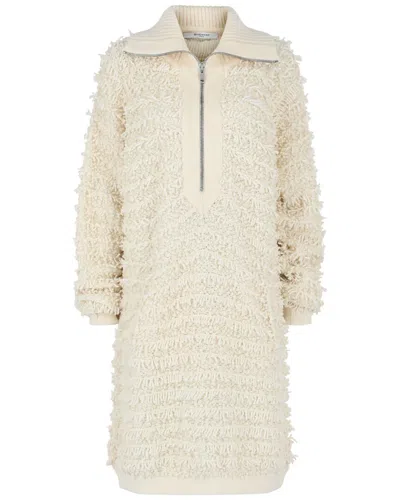 Givenchy Long Fringed Sweater In White