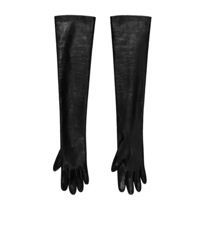 Givenchy Long Gloves In Nappa Leather In Black