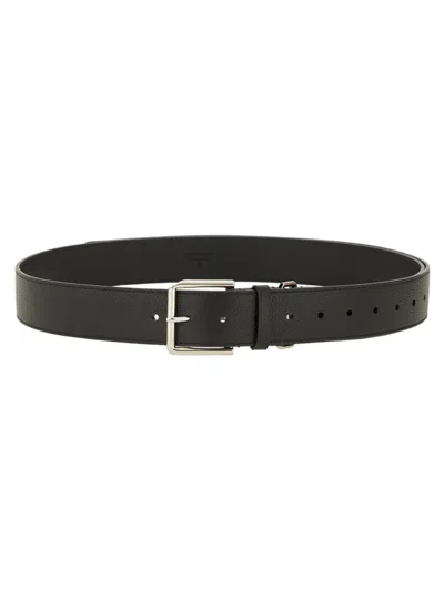 Givenchy Long Leather Belt In Black