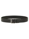 Givenchy Long Leather Belt In Black