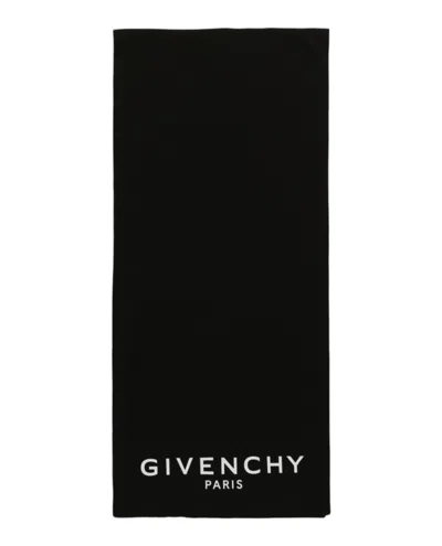 Givenchy Long Rectangular Scarf With Prominent Logo Graphic
