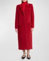 Givenchy Coat In Alpaca Wool In Red Cherry