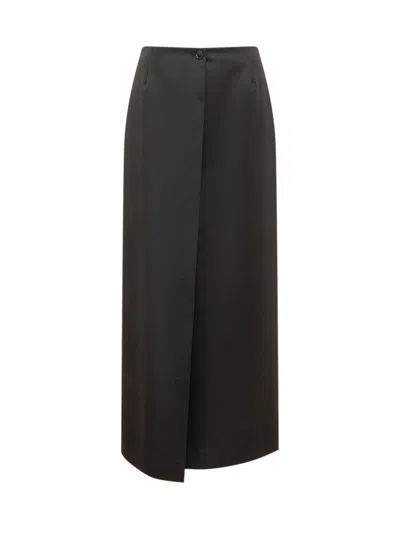 Givenchy Long Skirt Back Slit In Black
