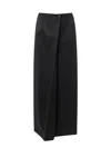 Givenchy Wool And Mohair Long Skirt In Black