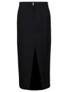 Givenchy Long Skirt With Front Split In Multicolor