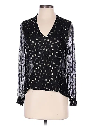 Pre-owned Givenchy Long Sleeve Blouse In Black