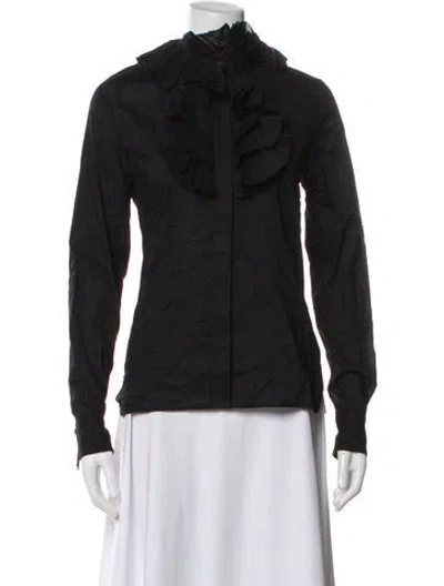 Pre-owned Givenchy Long Sleeve Blouse In Multi