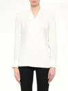 Givenchy Long Sleeve Blouse In White