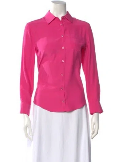 Pre-owned Givenchy Long Sleeve Blouse In Pink
