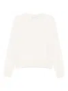 Givenchy Long Sleeve Cashmere Sweater In White