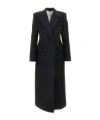 Givenchy Womens Black Regular-fit Double-breasted Wool Coat In Black