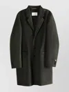 Givenchy Long Sleeve Coat Flap Pockets In Green