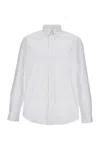 Givenchy Long-sleeve Cotton Shirt With Button-down Collar In White