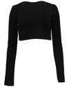 Givenchy Square-neck Cropped Top In Black