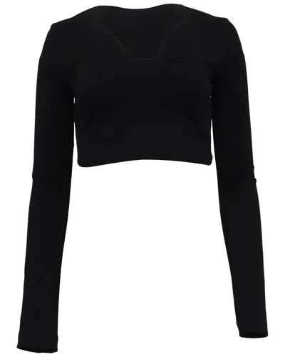 Pre-owned Givenchy Long Sleeve Crop Top, Size Fr; 36 (authentic Pre-loved)