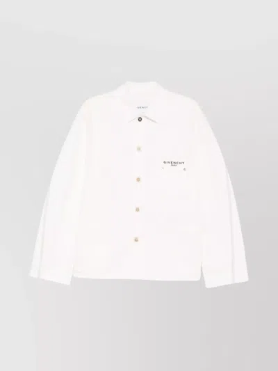 GIVENCHY LONG SLEEVE DENIM COTTON JACKET WITH POCKET