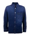 Givenchy Patch-pocket Denim Shirt In Blue