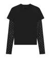 Givenchy Overlapping Lace Long-sleeved T-shirt